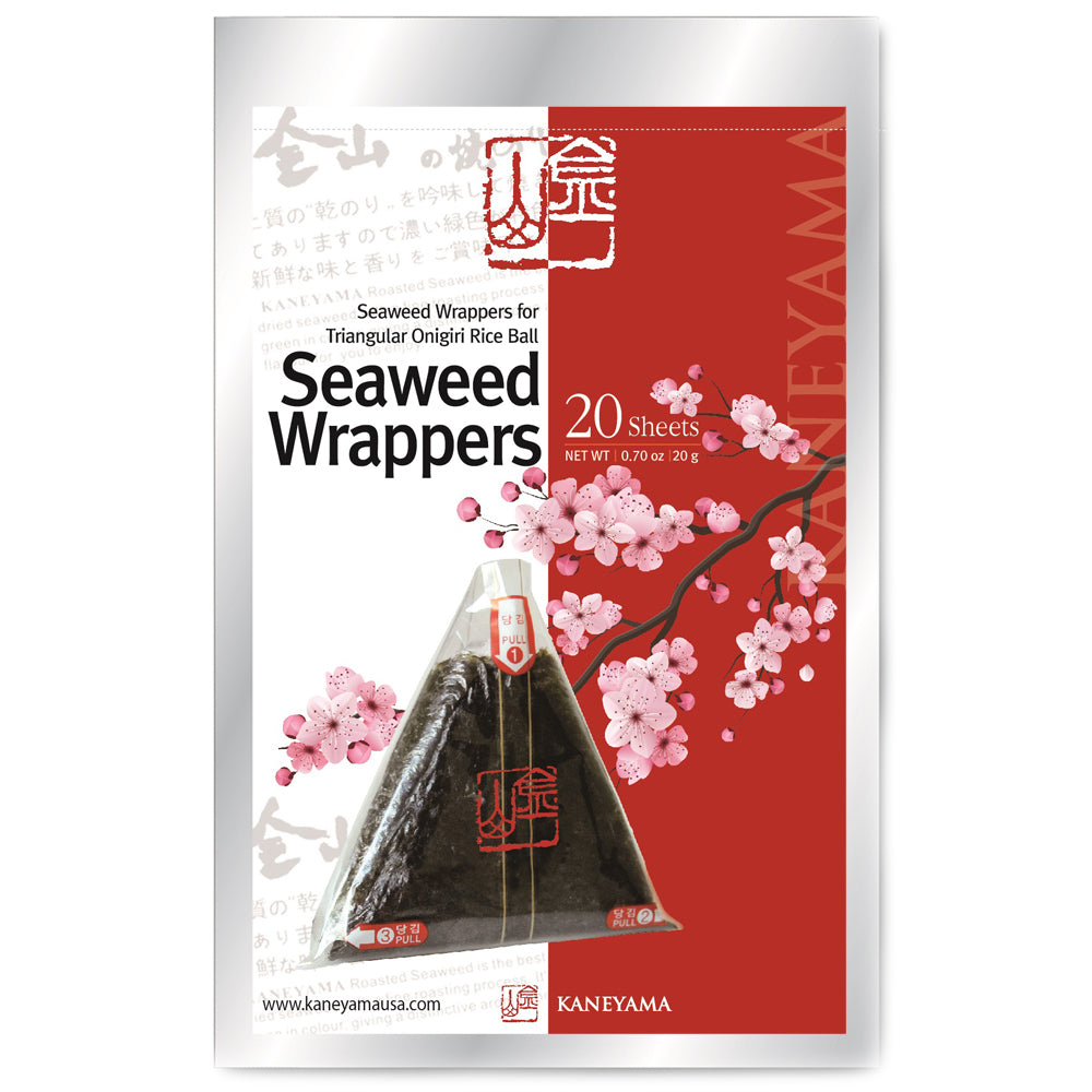  Kaneyama Seaweed Wrappers for Triangular Onigiri Rice Ball  Starter Kits (20 Sheets with Mold) : Home & Kitchen